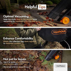 VonHaus 3000W Leaf Blower & Vacuum – 3-in-1 Garden Cleaner with 35L Bag